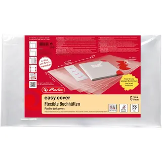 Herlitz Buchumschläge transparent, DIN A4