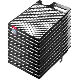 KADAX Abstreifgitter, 39 x 28 cm, Farbgitter aus Kunststoff, großes Malergitter für Farbe, Malerzubehör, Abstreichgitter, Abtropfgitter, Malerwerkzeug, Farbabstreifer (12, schwarz)