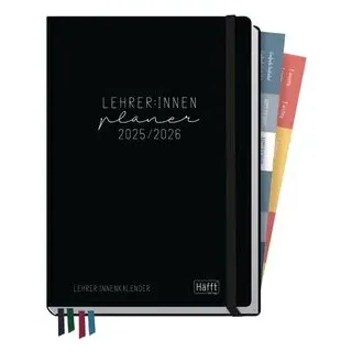 Häfft Lehrer-Planer A5+ 25/26 [Black Edition] EM