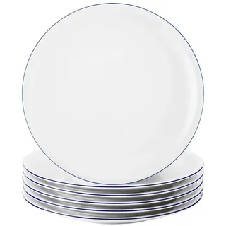 Seltmann Weiden Frühstücksteller, Weiß, Blau, Keramik, Rund, Essen & Trinken, Geschirr, Teller, Kuchenteller