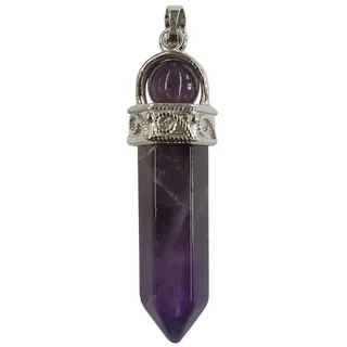 Saraswati Amethyst Edelstein Anhänger 5cm