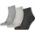 Quarter 3er Pack anthrazit/light melange grey/medium melange grey 35-38