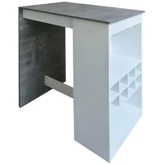 Hti-Living Küchenbar Lisa Beton Weiß