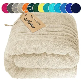 Lashuma Saunatuch XXL Handtuch 80 x 220 cm beige
