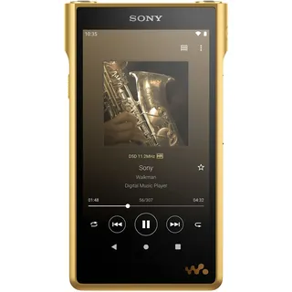 Sony NWWM1ZM2 digitaler Signature Series Walkman Musikplayer (High-Resolution Audio, Android 11, Touchscreen, Bluetooth, Wi-Fi), Gold