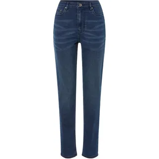 esmara® Damen Jeans Straight Fit Thermo (Dunkelblau, 40)