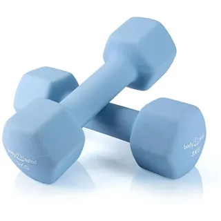 Body & Mind Body & Mind® Hanteln 2er Set Gymnastikhanteln Neopren Dumbbells Kurzhanteln; Effektives Krafttraining Fitness Workout für Zuhause (2 x 3kg)