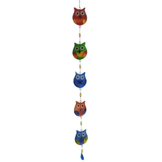 Saraswati Suncatcher '5 Eulen' Resin mehrfarbig 6 x 60 cm / Saraswati / Sonstige