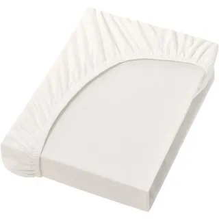 Jersey 90 x 190 - 100 x 220 cm wollweiss