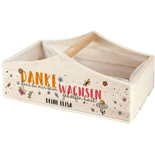 Herz & Heim® Geschenk Abschied Kindergarten Wachsen lassen Pflanzkorb du/mir