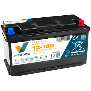 voltrana Lithium-Akku VT180 12,8V 180Ah 2304Wh Bluetooth Heizfunktion LiFePO4