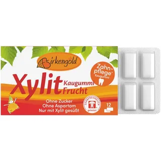 Birkengold Xylit Kaugummi Frucht 12 x 17 g