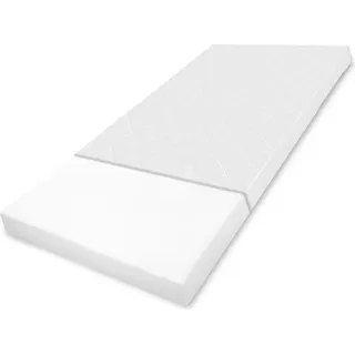 Amazinggirl Matratze 120 x 60 x 9 cm Reisematratze für Babybett Schaumstoffmatratze Kindermatratze - Weiß