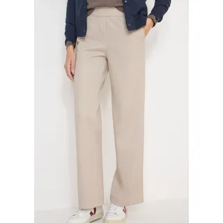Cecil Style NEELE Wide Leg Hose Desert Beige Melange XXL 32