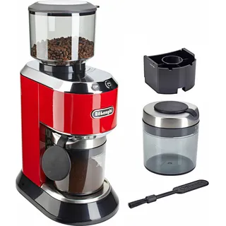 De'Longhi Kaffeemühle Dedica KG520.R 150 W Kegelmahlwerk 350 gBohnenbehälter, rot