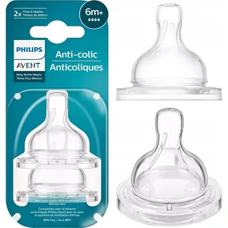 Philips Avent Anti-colic SCY764/02 Trinksauger Anti-Colic 6 m+ Fast Flow 2 St.