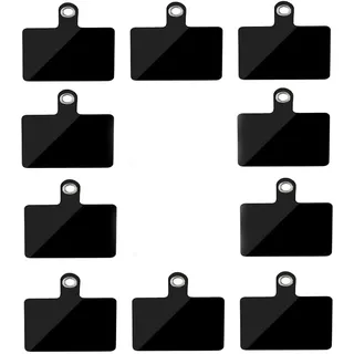 YiXuTag Handy Schlüsselband, Handy Lanyard Pads,10PCS Ersatz Aufnäher mit Metallring, Universal Handy Lanyard, Handy Umhängeband, zum Schutz, kompatibel mit den meisten Smartphones