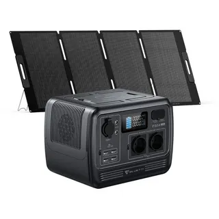 BLUETTI Stromerzeuger PS54 537Wh/700W Tragbarer Solar Generator, (mit PV200 200W Solar Panel, für Wohnmobile,Camping), mit 100W Type-C