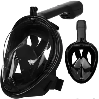 Retoo Schnorchelmaske Tauchermaske Vollmaske für Erwachsene und Kinder L XL Vollgesichtsmaske mit 180° Sichtfeld, Technologie Anti-Fog, Anti-Leck, Taucherbrille mit Kamerahaltung, Schnorchelset