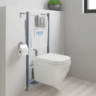 GROHE Solido Compact 5 in 1-Set für Wand-WC mit Euro-Keramik, Bauhöhe 113,5 cm