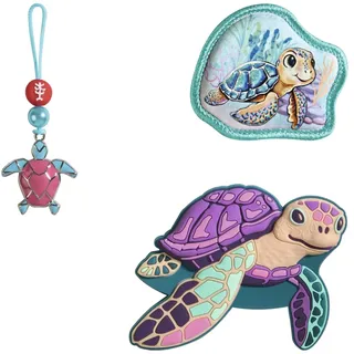 Step By Step Magic Mags „Turtle Josie“, 3-teilig, 2 Magnet-Applikationen und 1 Anhänger, Schildkröte, passend zum Schulranzen oder Vorschulrucksack