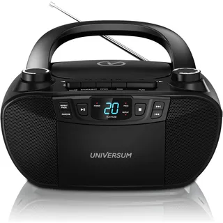 Universum BB 200 - tragbarer CD-Player mit Radio und Kassette - Lautsprecher – Boombox mit AUX & 3,5mm Kopfhöreranschluss