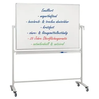 Franken Whiteboard 180 x 120 cm Weiß/Silber