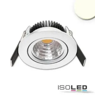 ISOLED LED Einbauleuchte MiniAMP 5W rund alu gebürstet