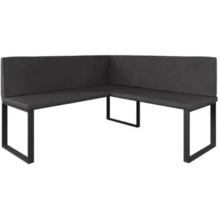 Vicco Sitzbank, Esszimmer-eckbank Ravon, Anthrazit, 150 x 150 cm