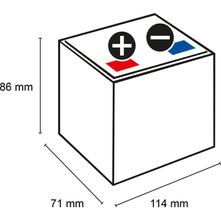 Quality Batteries Q-Batteries QTX4L-BS Gel Motorradbatterie 12V 3,5Ah 40A QTX4L-4 50314