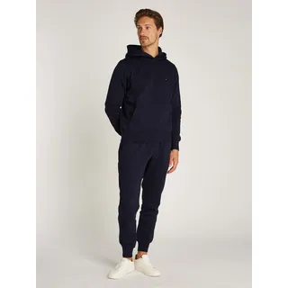 Tommy Hilfiger Jogginganzug TOMMY HILFIGER "FLAG LOGO TRACKSUIT", Herren, Gr. 3XL, blau (desert sky), Sweatware, Obermaterial: 73% Baumwolle, 27% Polyester, Sportanzüge Jogginganzug