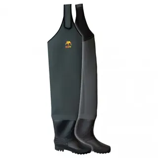 Behr Neopren-Hüftstiefel ECOplus, Grau/Oliv, 47