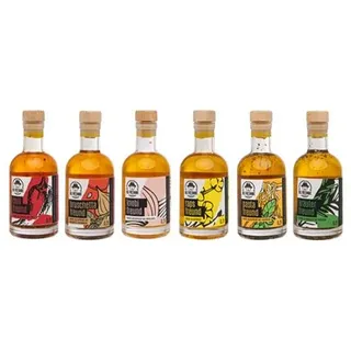 DIE ÖLFREUNDE Probierpaket 6 versch. Öle 6 Flaschen à 0,2l Inhalt 1,2l