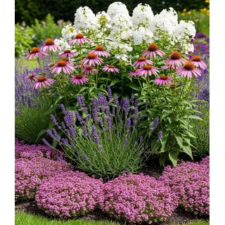 BALDUR Garten 9er Staudenbeet 'Natur', Pflanzen im 9x9 cm-Topf
