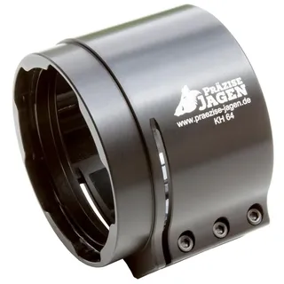 Präzise Jagen Klemmhülse/Klemmadapter - für Wärmebild- und Nachtsichteräte - für Zieloptik/Zielfernrohr BZW. Vorsatzgerät (Wärmebildkamera/Nachtsuchtgerät) - robust & schussfest (64 mm)