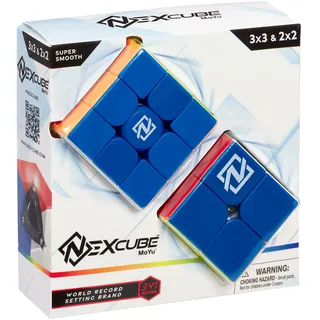 Goliath Nexcube 3x3 & 2x2, Speed Cube für Kinder ab 8 Jahren, Magic Cube für Speedcuber, Zauberwürfel Puzzle