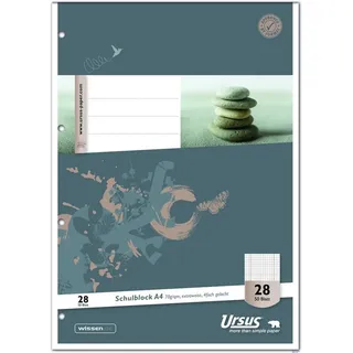 Staufen Briefblock Style, 040450028, A4, 70g/qm 4-fach gelocht, 50 Blatt kariert mit Rand innen/außen, 70g, 9002244557273 Staufen