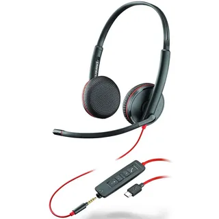 Poly Blackwire 3225 Stereo (UC) Headset USB-C/A, 3,5mm Klinke