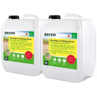 BAYZID® 2x 5 L Steinreiniger / Grünbelag-Entferner