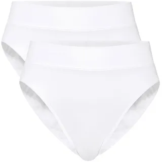 CALIDA Elastic High Waist Slip 2 St. Weiß L (48/50)