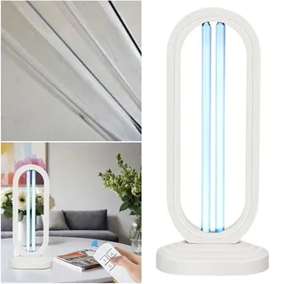 UV Desinfektionsturm Uv Lampe, UV Sterilisator UVC Lampe Desinfektion, UV KeimtöTende Lampe Uv Sterilisator Desinfektion Mit 3-Gang-Timing Und Fernbedienungsfunktion (Weiß, 1PCS)