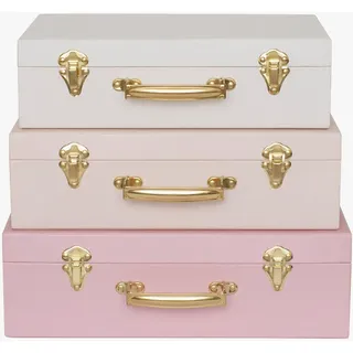 Jabadabado Aufbewahrungskoffer Pink - 3er Set