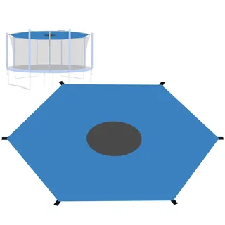 Trampolin Sonnenschutz Abdeckung, Trampolin Abdeckung Überdachung, 183 244 305 366 427 488 cm Überdachung, Oxford-Stoff Abdeckplane Für 6/8/12-Stangen-Trampolin, Für Garten Und Terrasse Sonnenschutz