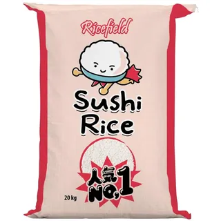 RICEFIELD Sushi Reis, Rundkorn Japonica 20kg