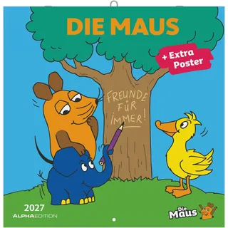 ALPHA EDITION GmbH & Co. KG Die Maus 2027 Wandkalender 30x30 cm