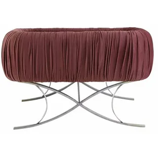 Jabari Babybett Celestina, Babywiege, Babybett 60x100cm I Gestellformen:X-Form I U-Form, Handmade in Germany rosa|silberfarben