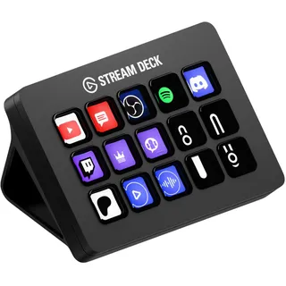 Elgato Stream Deck MK.2 – Studio-Controller, 15 Makrotasten, auslösen von Aktion in Apps und Software wie OBS, Twitch, YouTube und anderen, für Mac und PC