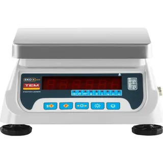 Tem Tischwaage Ladenwaage Kontrollwaage Marktwaage 3 kg/1g 6 kg/2g LED geeicht