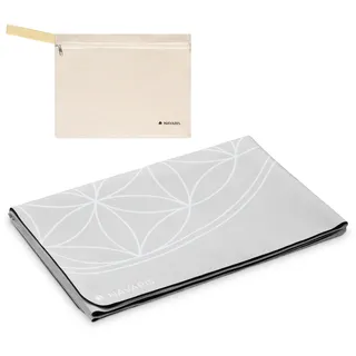 Navaris Reise Yogamatte faltbar inkl. Tasche Grau