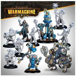 Steamforged Games Warmachine: Cygnar Storm Forge Command Cadre